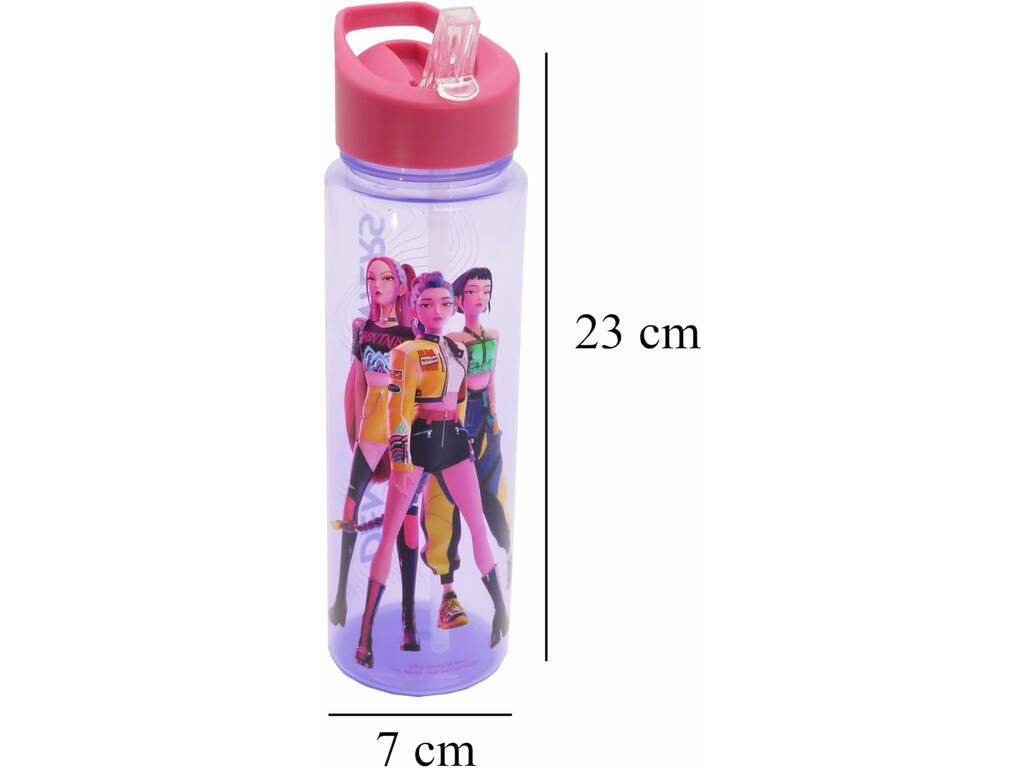 K-Pop Demon Hunters Botella Rosa de 700 ml