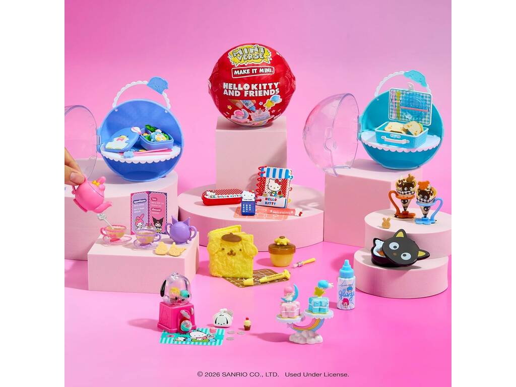 MiniVerse Make It Mini Hello Kitty And Friends Bola Sorpresa Serie 4