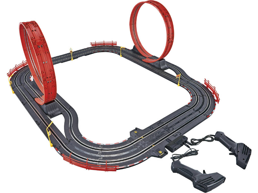 Circuito 3 en 1 X-Treme Racers Carreras Loop Extremas de 138x58x36 cm con 2 Coches Audi 1:43 - imagen 5