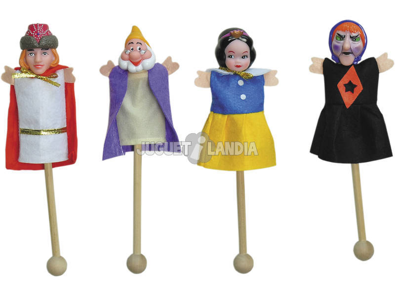 4 marionnettes avec bâton + 9 cartes des Marionnettes