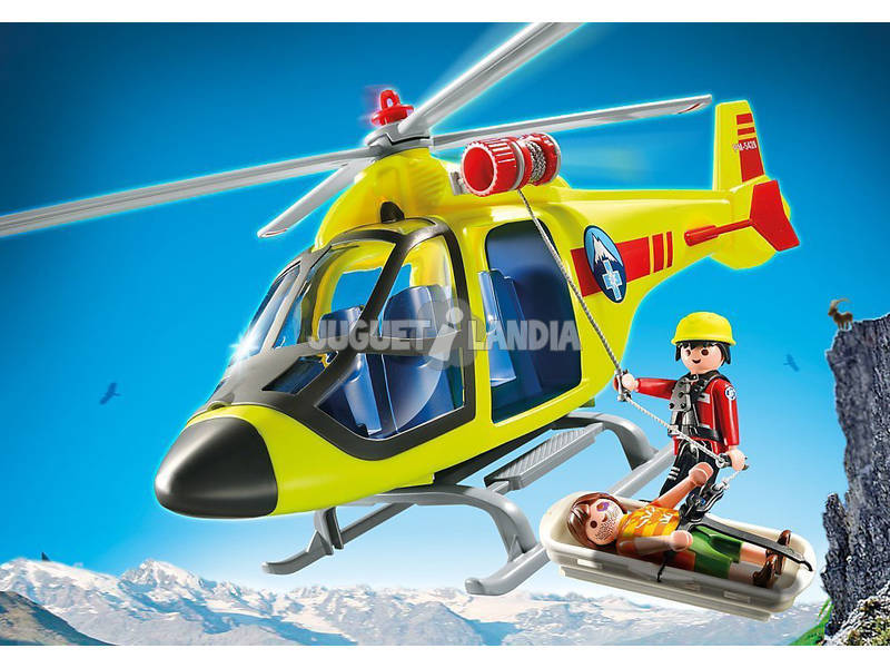 Playmobiel Hélicoptère de Secours de Montagne