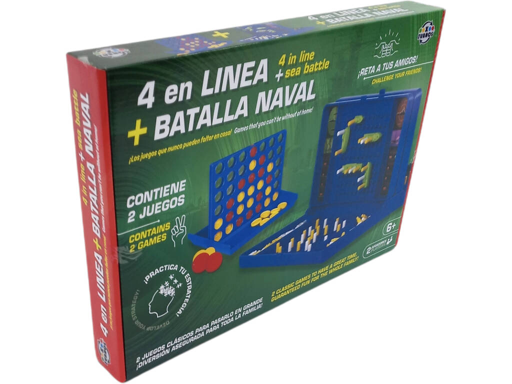 Nuevo significado Educación escolar Monumental 2 Juegos de Mesa Batalla Naval + 4 en Línea - Juguetilandia